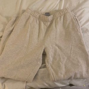 Aritzia oatmeal sweatpants